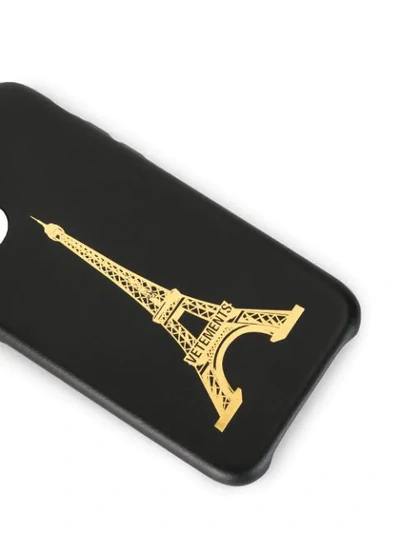 Shop Vetements Eiffel Tower Iphone 11 Pro Case In Black