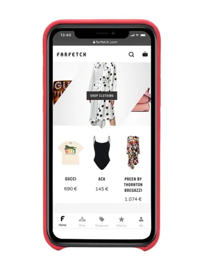 Shop Off-white Logo-print Iphone 11 Pro Case In Red