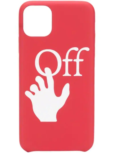 Shop Off-white Hands Off Iphone 11 Pro Max Case In Red