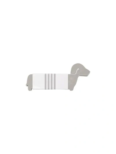 Shop Thom Browne Hector Dog-motif Eraser In 035 Medium Grey