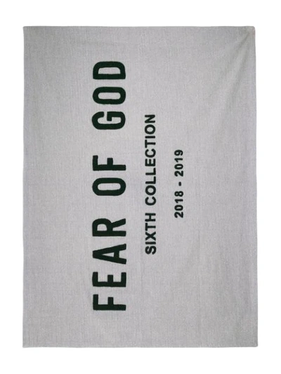 Shop Fear Of God Sixth Collection Blanket In Grey