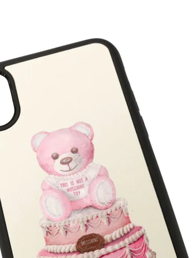 Shop Moschino Teddy Bear Iphone X/xs Case In Neutrals