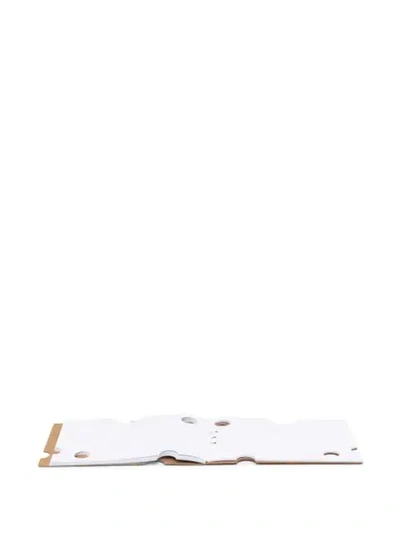 Shop Off-white Logo Print A5 Notebook In Brown