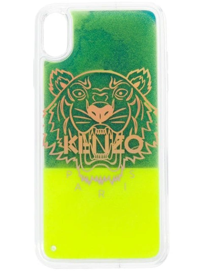 Shop Kenzo Iphone Xs Max Tiger Case In Green