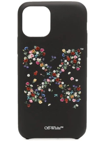Shop Off-white Floral-print Iphone 11 Pro Case In Black