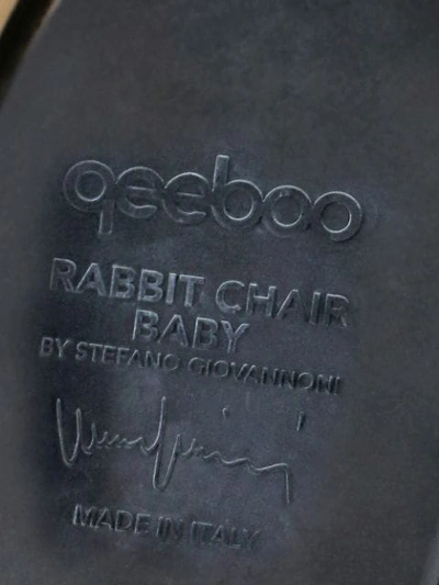 Shop Qeeboo Rabbit Baby Chair In Black