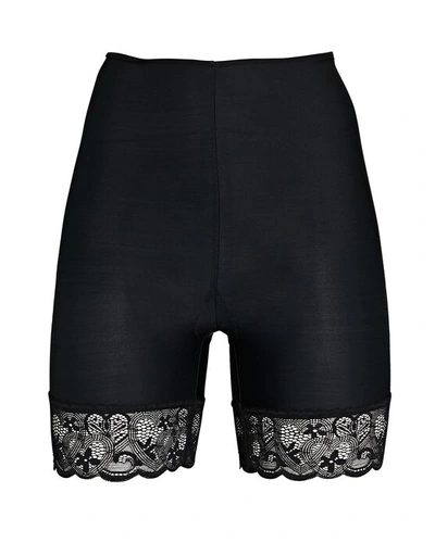 Shop Only Hearts Second Skin Lace-trimmed Bike Shorts In Black