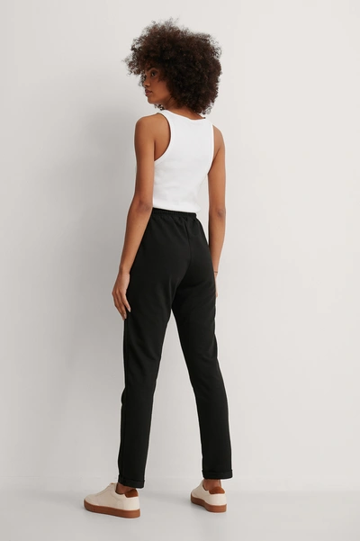 Shop Trendyol Straight Sweatpants - Black