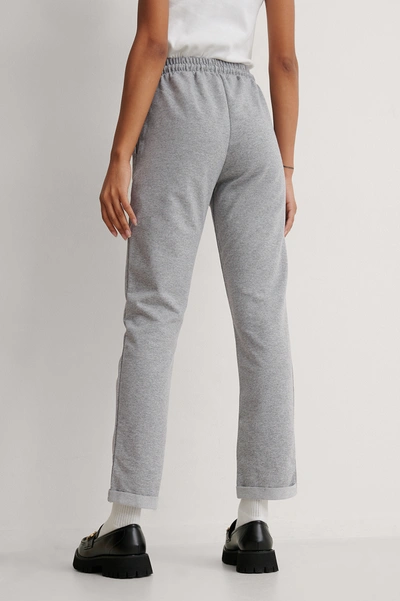 Shop Trendyol Straight Sweatpants Grey