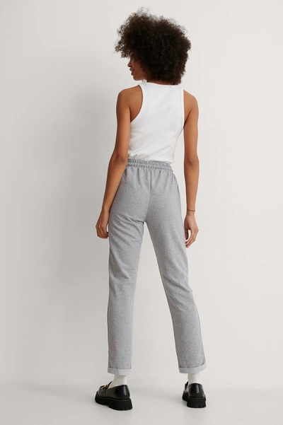 Shop Trendyol Straight Sweatpants Grey