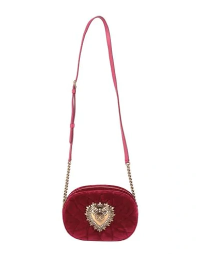 Shop Dolce & Gabbana Handbags In Garnet