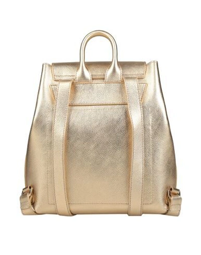 Shop Patrizia Pepe Backpacks & Fanny Packs In Gold