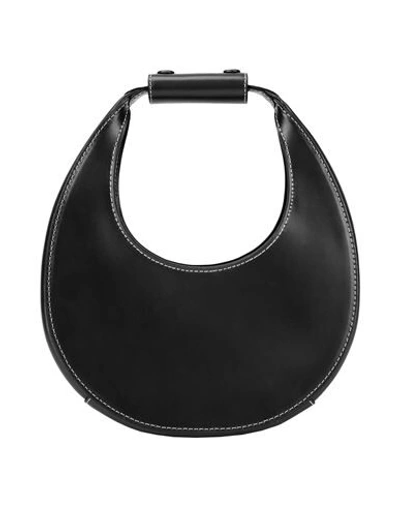 Shop Staud Mini Moon Bag Woman Handbag Black Size - Bovine Leather