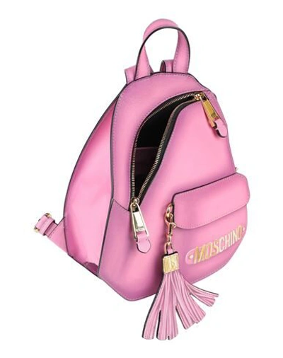 Shop Moschino Backpacks & Fanny Packs In Pink