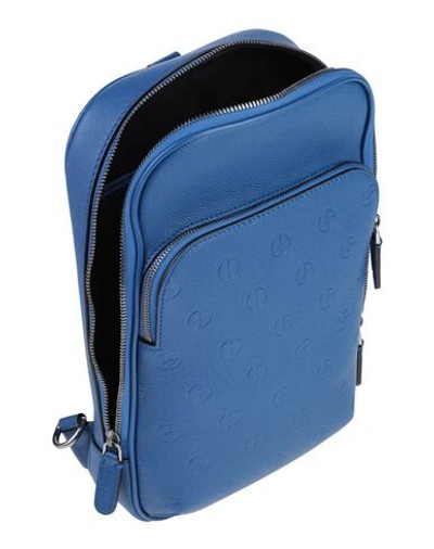 Shop Giorgio Armani Backpacks In Blue