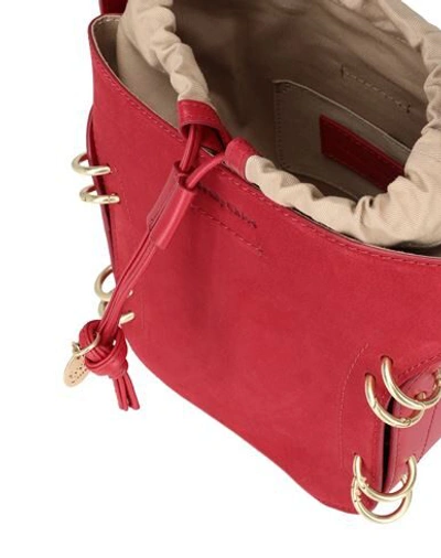 Shop See By Chloé Alvy Bucket Bag Woman Cross-body Bag Red Size - Bovine Leather