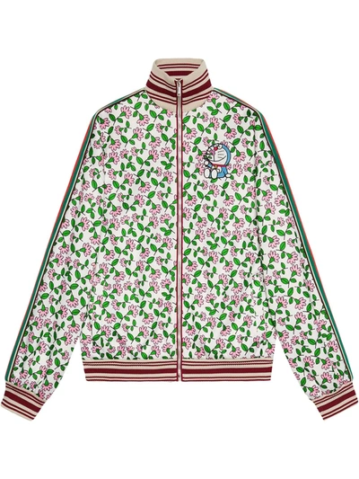 Shop Gucci X Doraemon © Fujiko-pro Technical Jersey Jacket In White