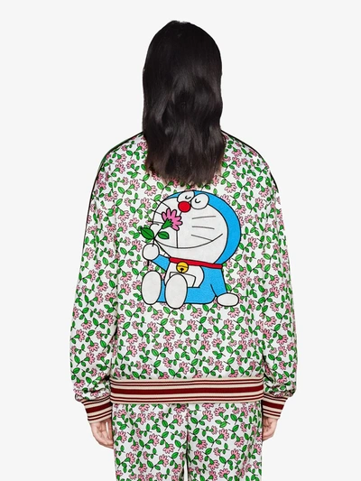 Shop Gucci X Doraemon © Fujiko-pro Technical Jersey Jacket In White