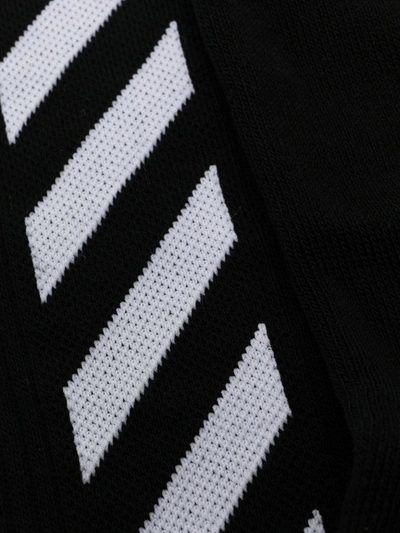Shop Off-white Diag Logo Socks In Black