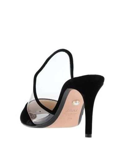 Shop Alevì Milano Mules In Black