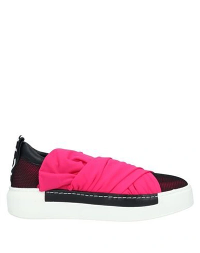 Shop Vic Matie Vic Matiē Woman Sneakers Fuchsia Size 5 Textile Fibers In Pink
