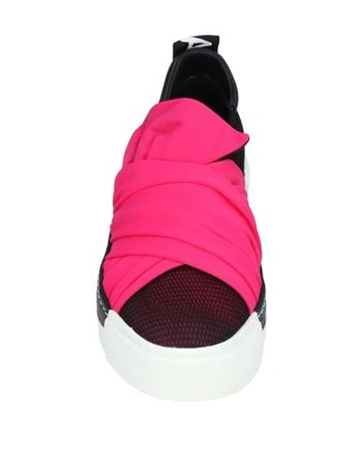 Shop Vic Matie Vic Matiē Woman Sneakers Fuchsia Size 5 Textile Fibers In Pink