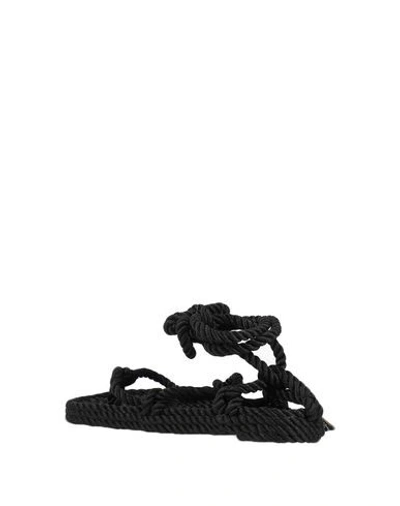 Nomadic State Of Mind Toe Strap Sandals In Black