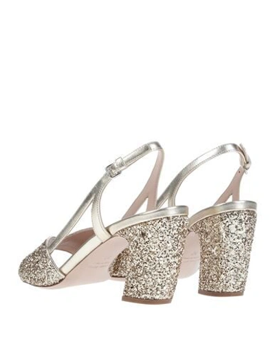 Shop Miu Miu Sandals In Platinum