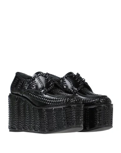 Shop Prada Woman Lace-up Shoes Black Size 9.5 Soft Leather