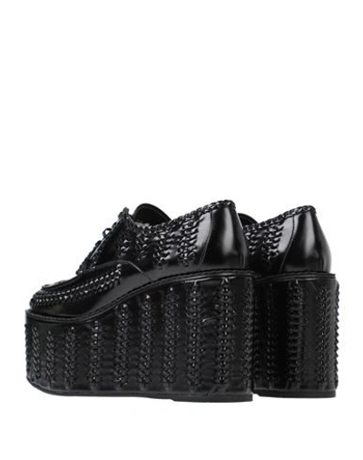 Shop Prada Woman Lace-up Shoes Black Size 9.5 Soft Leather