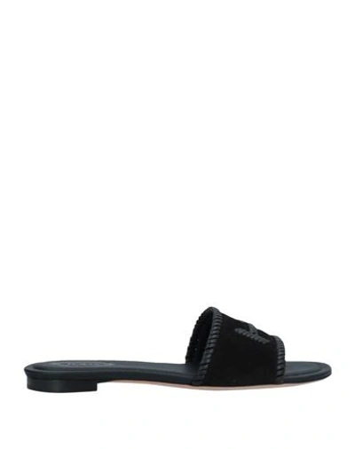Shop Tod's Sandals In Black