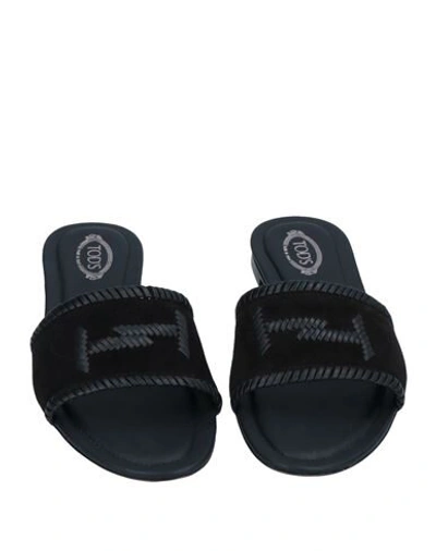 Tod's Sandals In Black