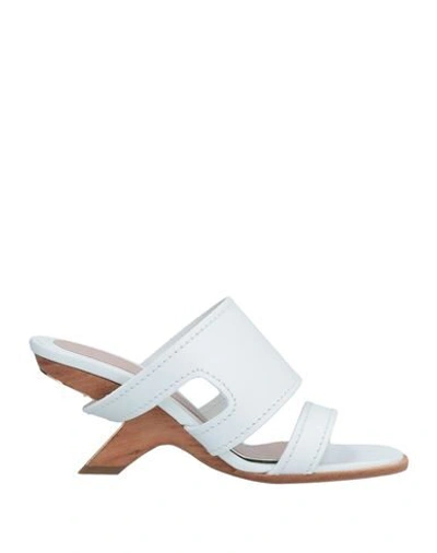 Shop Alexander Mcqueen Woman Sandals White Size 8 Soft Leather