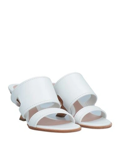 Shop Alexander Mcqueen Woman Sandals White Size 8 Soft Leather