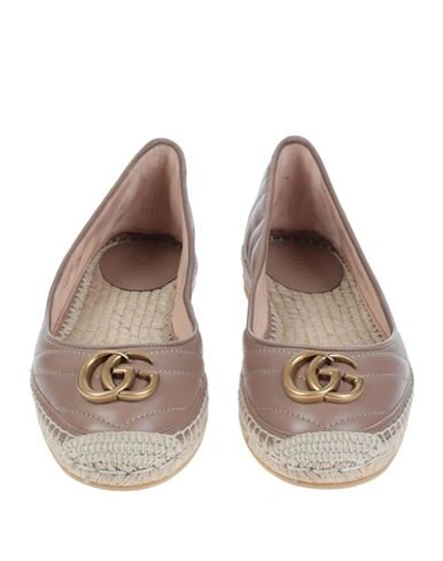 Shop Gucci Espadrilles In Light Brown