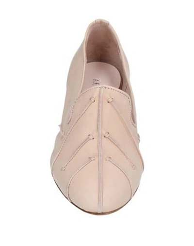 Shop Anna Baiguera Woman Loafers Blush Size 6 Soft Leather In Pink