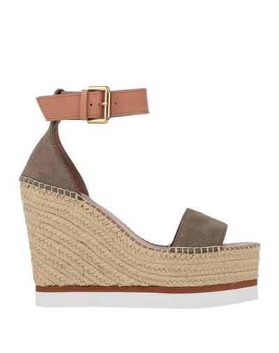 Shop See By Chloé Sandals In Khaki