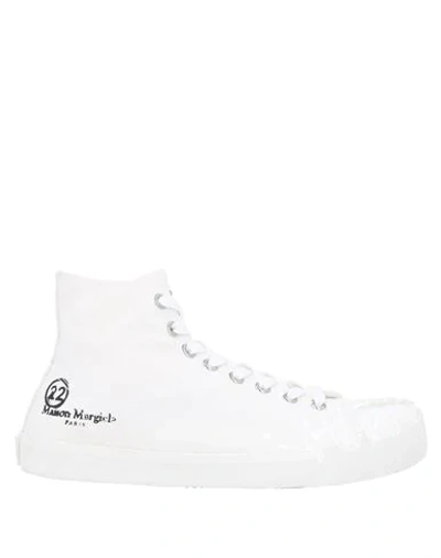 Shop Maison Margiela Woman Sneakers White Size 9.5 Textile Fibers