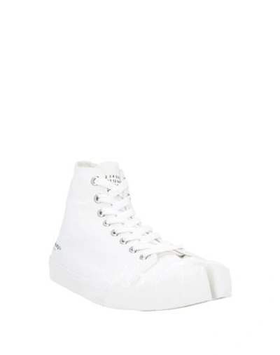 Shop Maison Margiela Woman Sneakers White Size 9.5 Textile Fibers