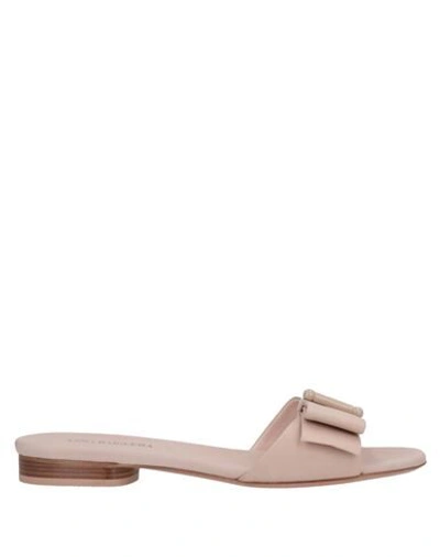 Shop Anna Baiguera Woman Sandals Light Pink Size 8 Soft Leather