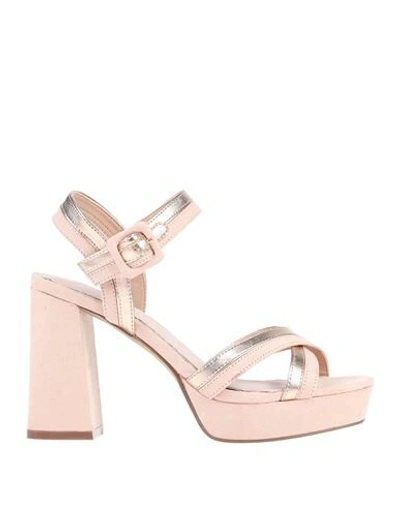 Shop Maria Mare Sandals In Pale Pink