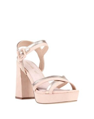 Shop Maria Mare Sandals In Pale Pink