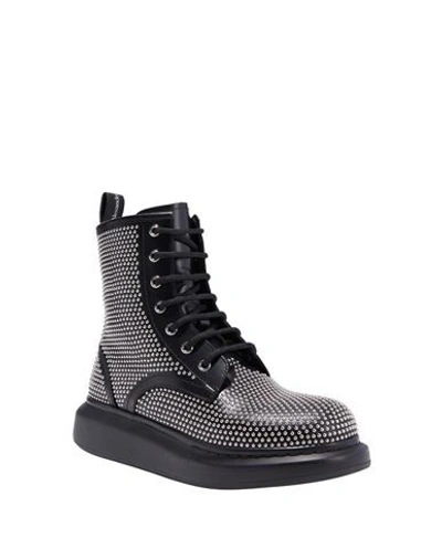 Shop Alexander Mcqueen Woman Ankle Boots Black Size 7 Calfskin