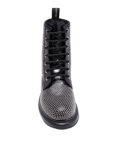 Shop Alexander Mcqueen Woman Ankle Boots Black Size 7 Calfskin