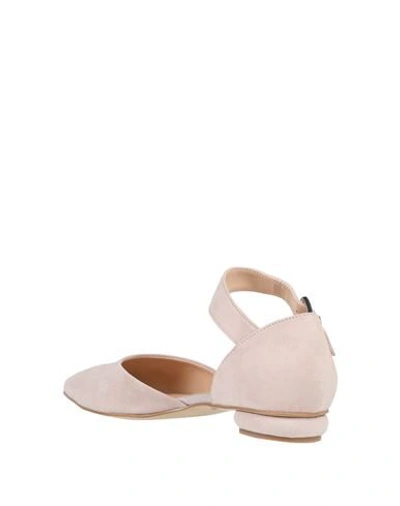 Shop Formentini Woman Ballet Flats Beige Size 7 Soft Leather