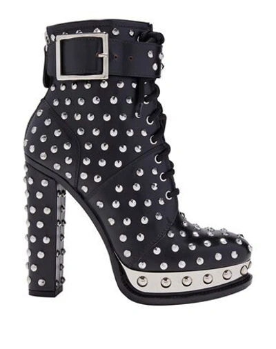 Shop Alexander Mcqueen Ankle Boots In Black