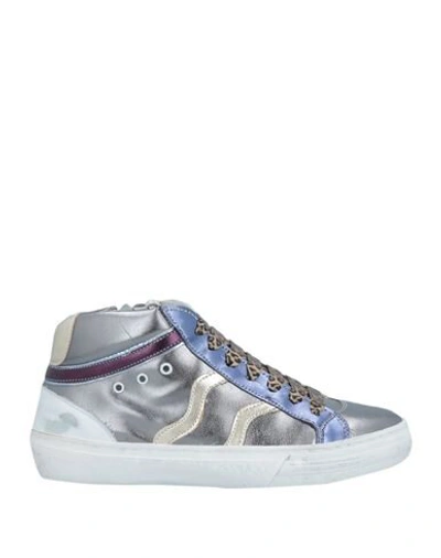 Shop Piranha Sneakers In Silver