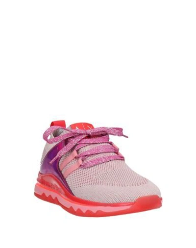 Shop Armani Exchange Woman Sneakers Light Pink Size 5.5 Textile Fibers