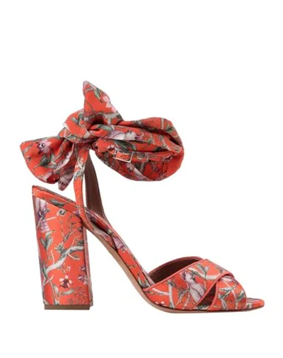 Shop Tabitha Simmons Sandals In Orange