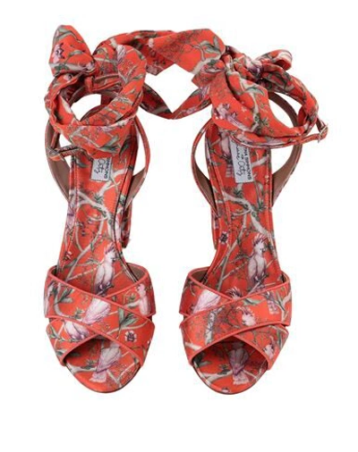 Shop Tabitha Simmons Sandals In Orange